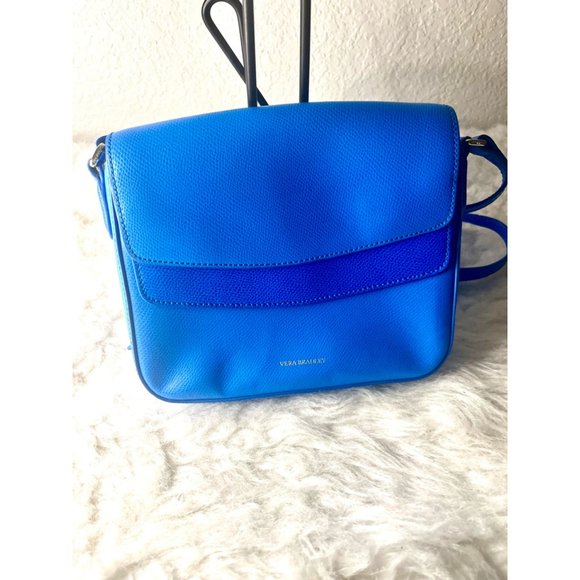 Vera Bradley Handbags - Vera Bradley Twice As Nice Crossbody Coastal Blue Genuine Leather Purse